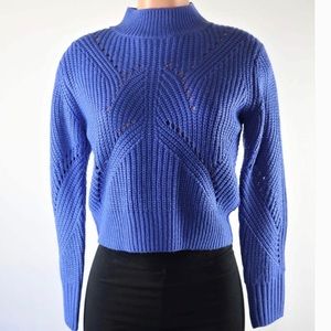 Lace up back sweater